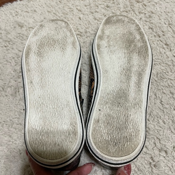 Marc by Marc Jacobs Two Tone Python Embossed Leather Sneakers - Picture 5 of 11